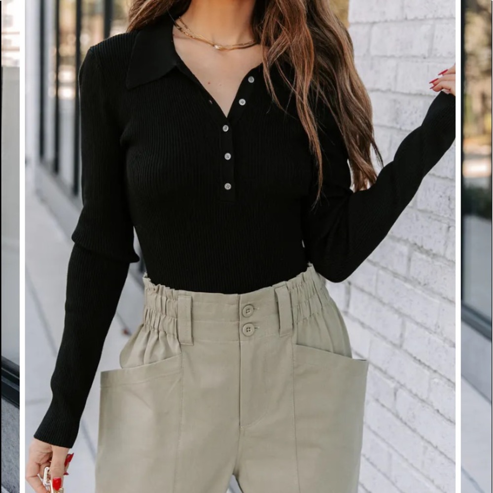 AADYN collared button down bodysuit